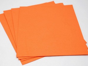 Papier czerpany A4 pomarańczowy