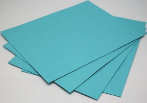 Papier czerpany A4 niebieski