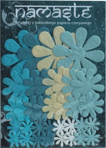 Kwiaty niebieskie (dekory papierowe)