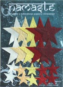Gwiazdy czerwono-białe (dekory papierowe)