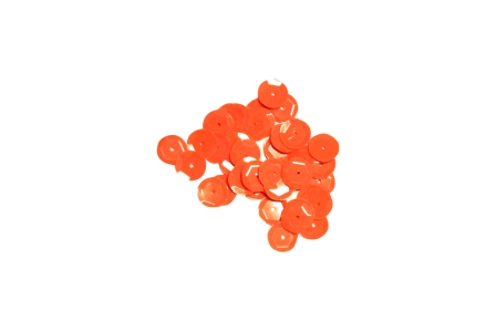 Cekiny łamane 8 mm pomarańczowoczerwone