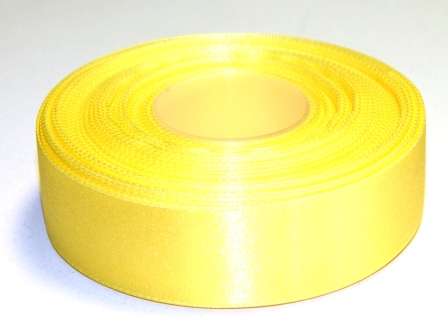Wstążka atłasowa 25 mm żółta