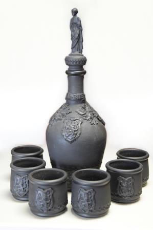Komplet ceramiczny do napojów z karafką Lwów - Gawareczyzna