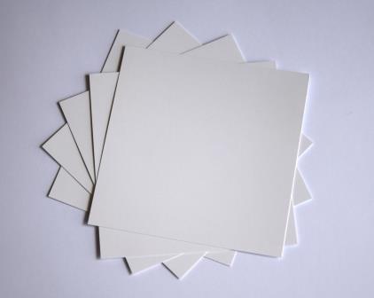 Papier do enkaustyki kwadratowy biały 9x9 cm - 10 szt.