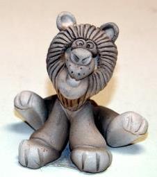 Figurka - zwierzątko z gliny szamotowej